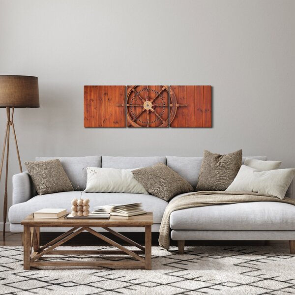 Tablou cu cârmă (cu ceas) (90x30 cm)
