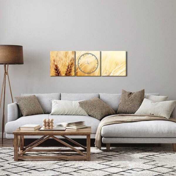 Tablou - detaliu cu (cu ceas) (90x30 cm)