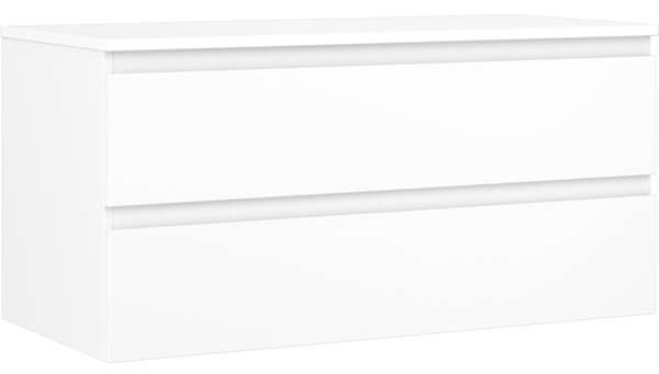 Mexen Orio, mobilier de baie 100 cm cu blat, 2 sertare, alb mat, 91A10-10047-2-BFFC01
