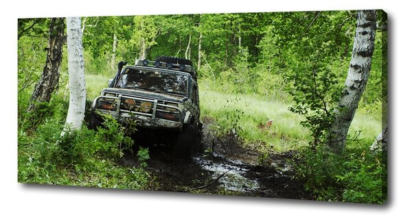 Tablou canvas Jeep în pădure