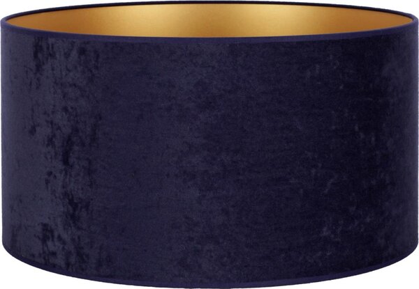 Abajur universal Duolla VELVET E27 d. 35 cm albastru/auriu