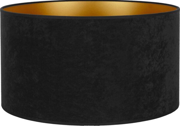 Abajur universal Duolla VELVET E27 d. 35 cm negru/auriu