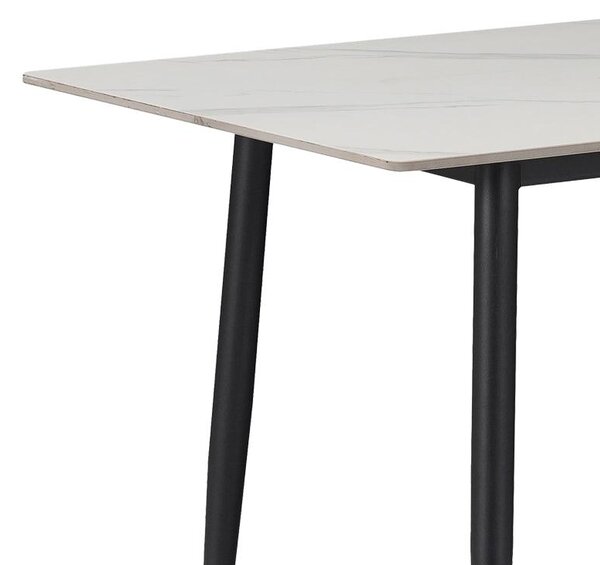 Masa Gustas, marmura, neagra, 140x80x75 cm