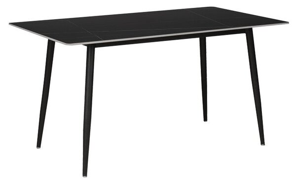 Masa Gustas, marmura, neagra, 140x80x75 cm