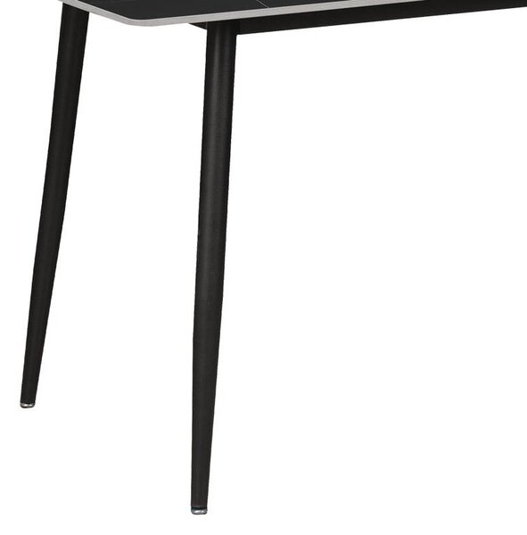 Masa Gustas, marmura, neagra, 140x80x75 cm