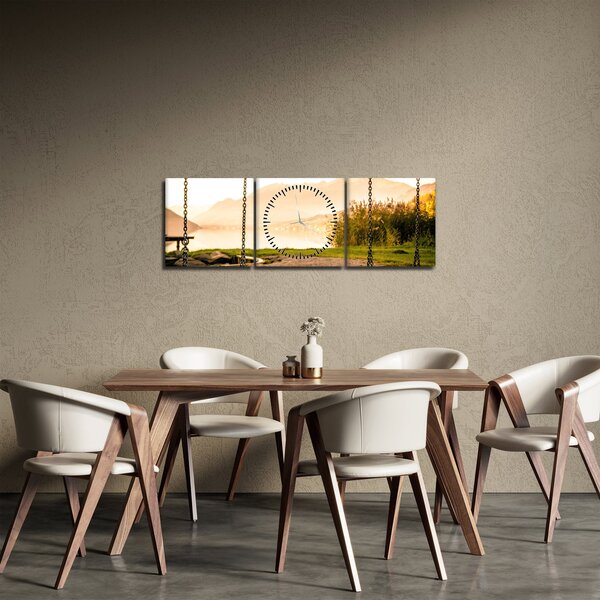 Tablou - balansoar în natură (cu ceas) (90x30 cm)