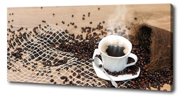 Imprimare tablou canvas Cafea si boabe de cafea