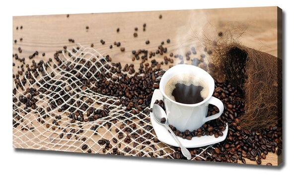 Imprimare tablou canvas Cafea si boabe de cafea