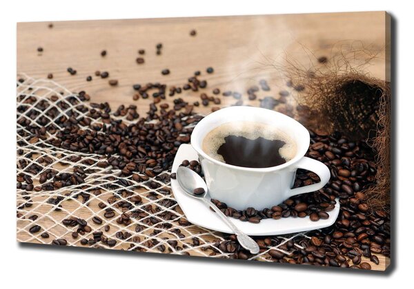 Imprimare tablou canvas Cafea si boabe de cafea