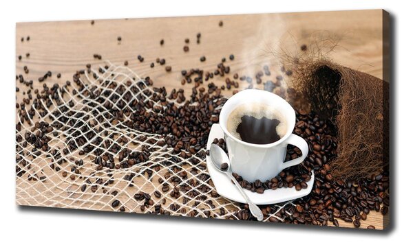 Imprimare tablou canvas Cafea si boabe de cafea