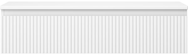 Mexen Rivel, mobilier de baie 100 cm cu blat, 1 sertar, canelat, alb mat, 91A20-10023-1-BFC01