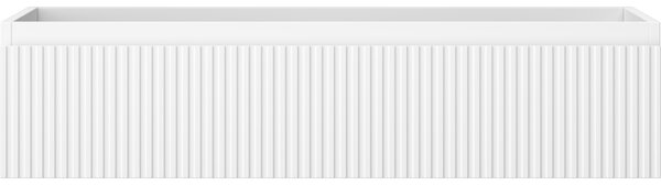 Mexen Rivel, mobilier baie 100 cm, 1 sertar, canelat, alb mat, 91A20-10023-1-BF01