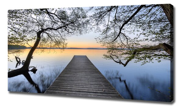 Print pe canvas Pier pe lac