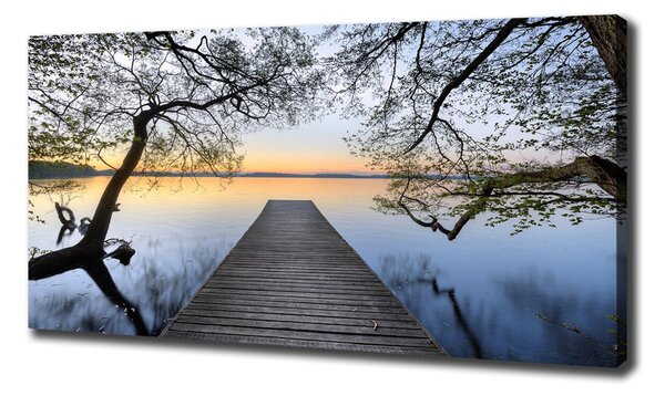 Print pe canvas Pier pe lac