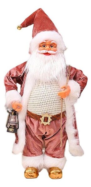 Mos Craciun cu felinar, figurina decorativa, inaltime 60 cm
