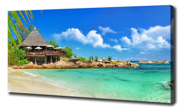 Tablou pe pânză plaja Seychelles