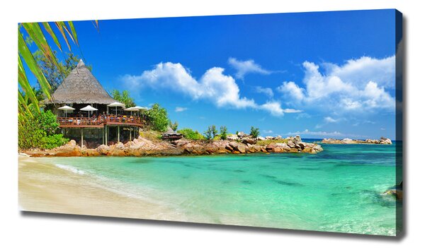 Tablou pe pânză plaja Seychelles