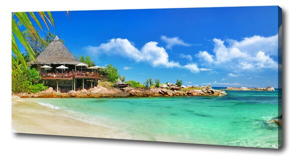 Tablou pe pânză plaja Seychelles
