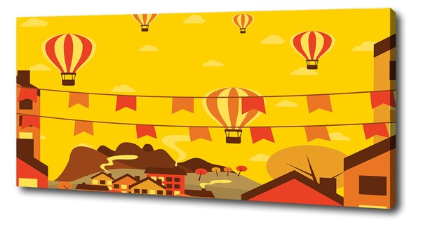 Print pe canvas Baloane peste oraș