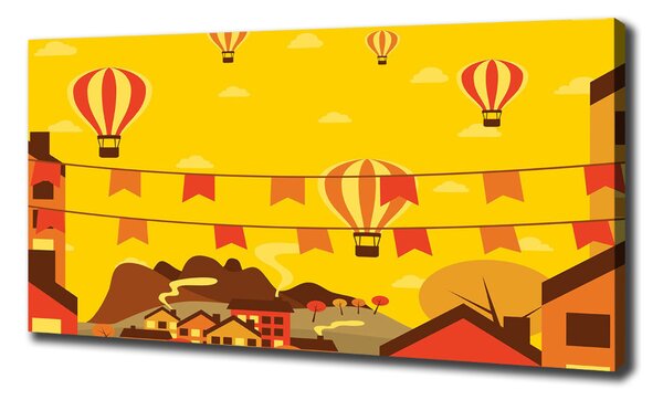 Print pe canvas Baloane peste oraș