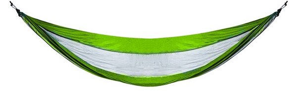 Hamac dublu pentru camping, 260x140 cm, sarcina maxima 150 kg, cusaturi triple, husa depozitare