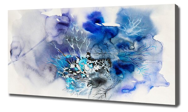 Tablou pe pânză canvas flori abstracte