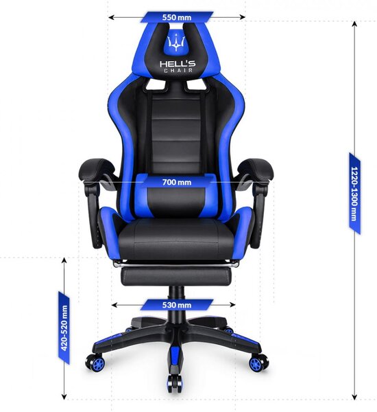 Scaun de gaming HC-1039 Blue