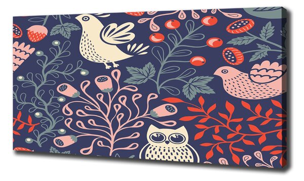 Imprimare tablou canvas plantă Găinile bufniță