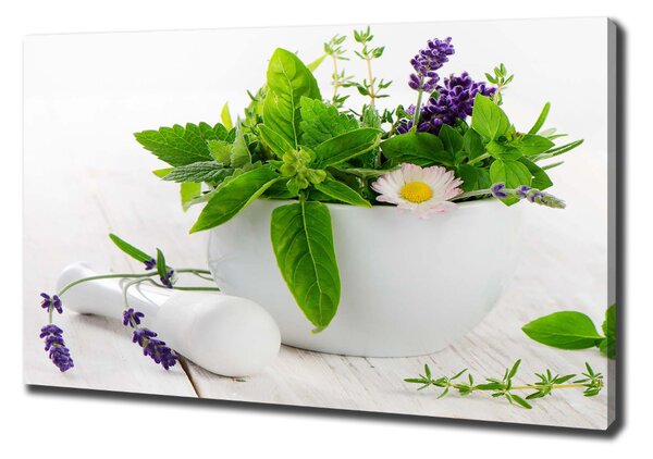 Imprimare tablou canvas Mortar și ierburi