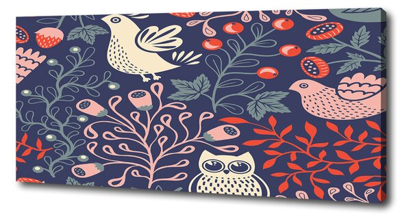 Imprimare tablou canvas plantă Găinile bufniță
