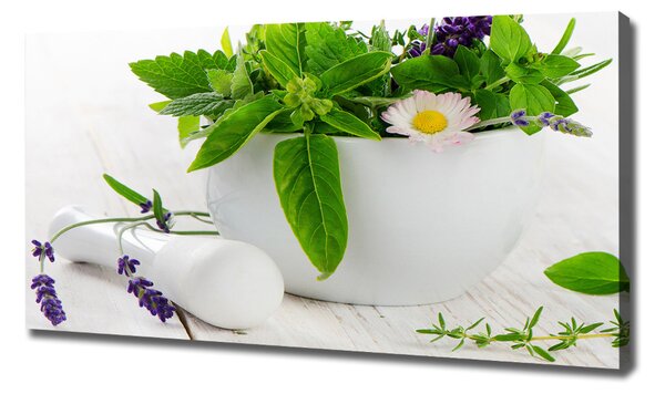 Imprimare tablou canvas Mortar și ierburi