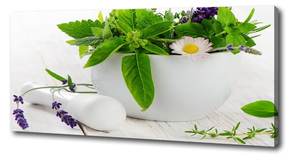 Imprimare tablou canvas Mortar și ierburi