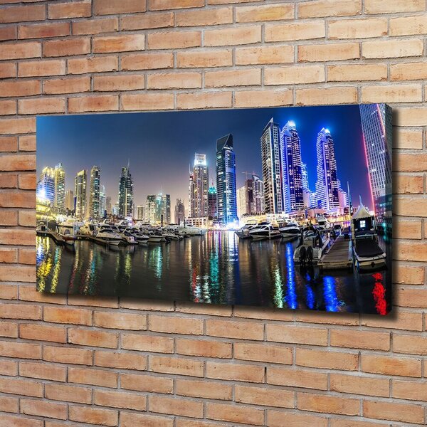 Tablou pe pânză Dubai timp de noapte