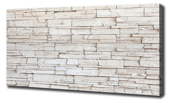 Imprimare tablou canvas zid de piatra alba