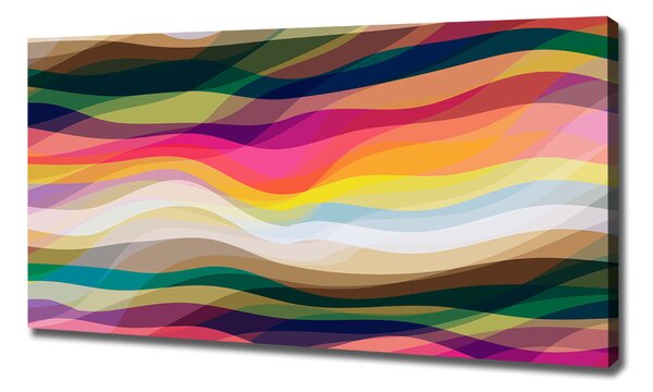 Pictură pe pânză valuri abstracte