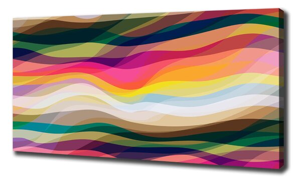Pictură pe pânză valuri abstracte