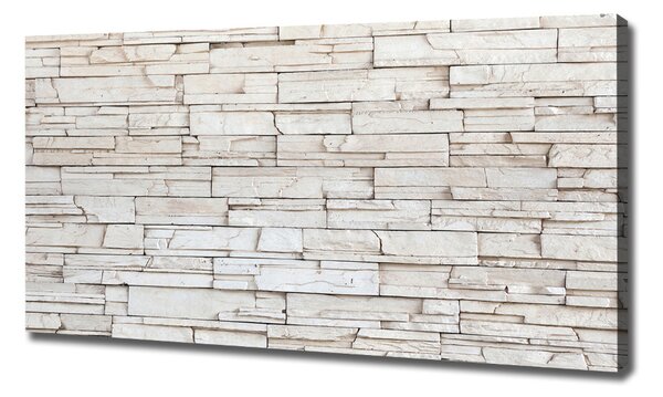 Imprimare tablou canvas zid de piatra alba