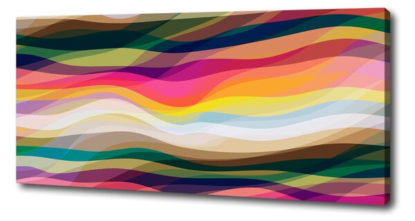 Pictură pe pânză valuri abstracte