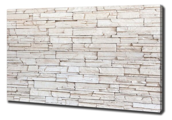 Imprimare tablou canvas zid de piatra alba