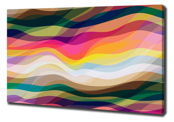 Pictură pe pânză valuri abstracte