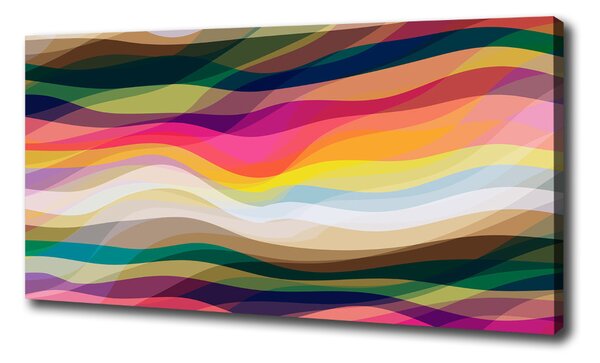 Pictură pe pânză valuri abstracte