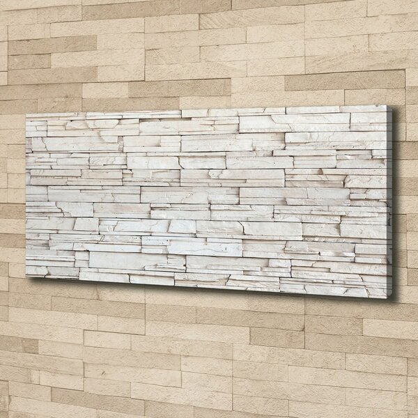 Imprimare tablou canvas zid de piatra alba