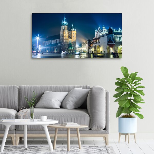 Imprimare tablou canvas Cracovia noaptea