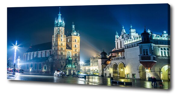 Imprimare tablou canvas Cracovia noaptea