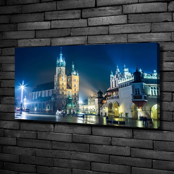 Imprimare tablou canvas Cracovia noaptea