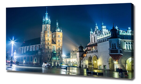 Imprimare tablou canvas Cracovia noaptea