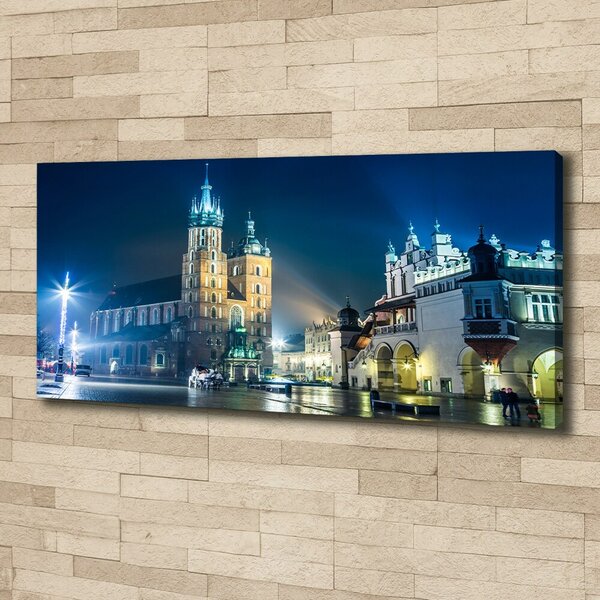 Imprimare tablou canvas Cracovia noaptea