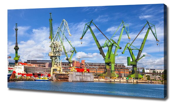 Tablouri tipărite pe pânză Șantierul naval din Gdansk