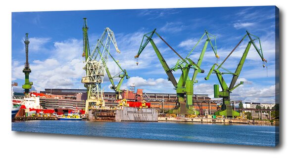Tablouri tipărite pe pânză Șantierul naval din Gdansk