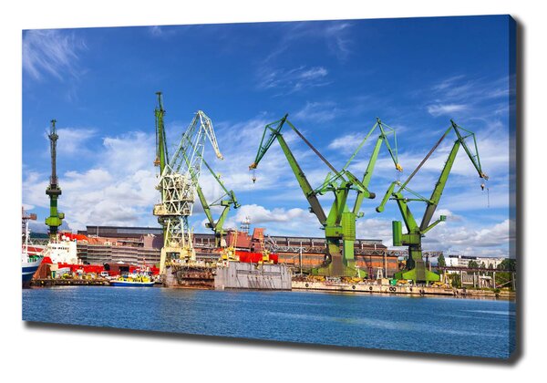 Tablouri tipărite pe pânză Șantierul naval din Gdansk